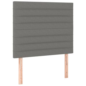 vidaXL S&auml;nggavel m&ouml;rkgr&aring; 80x5x118/128 cm tyg