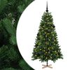 vidaXL Konstgjord julgran med julkulor 150 cm 150 LED-lampor Varmvit