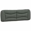 vidaXL Bed with Mattress "Hvar" Dark Grey 160x200 cm Fabric