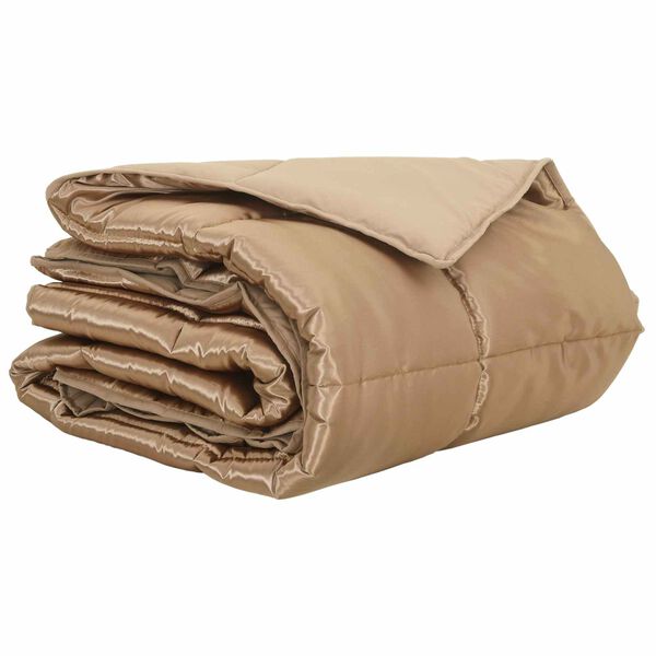 vidaXL Sommar Duvet Guld 140 x 220 cm Satin och Mikrofiber