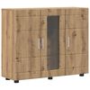 vidaXL Tr&auml;sk&aring;p Artisan Ek 88,5 x 30,5 x 73 cm Konstruerat tr&auml;