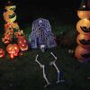 vidaXL Halloween Skelett Vit 45,5 x 13 cm Plast