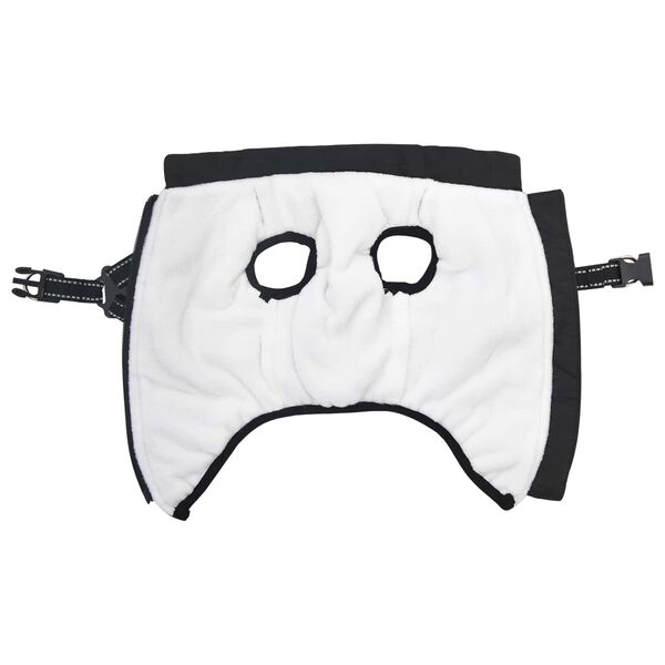 vidaXL Hund Kappa Svart L40 Fleece och Polyester