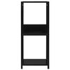 vidaXL Bokhylla svart 33,5x39,6x79,7 cm konstruerat trä