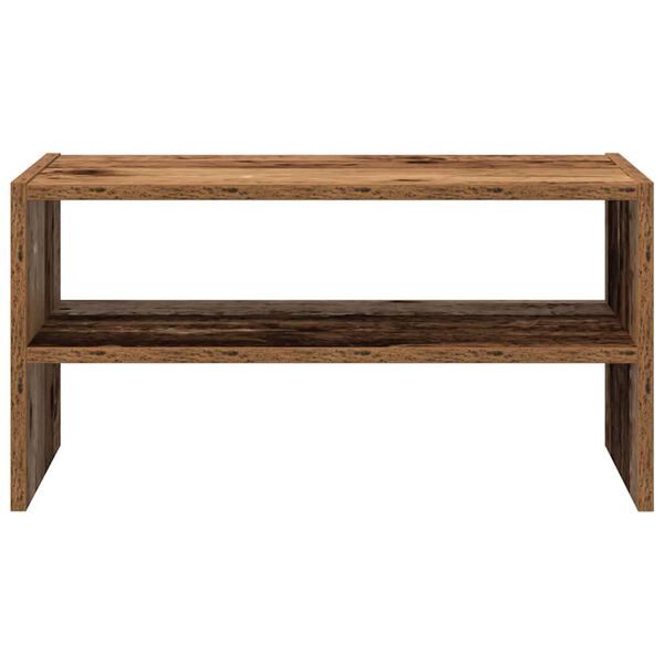 vidaXL Skohylla stapelbar &aring;ldrat tr&auml; 60x30x30,5 cm