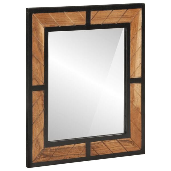 vidaXL Badrumsmöbler 2 delar järn och massivt mangoträ