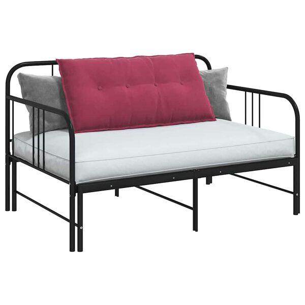 vidaXL Ryggkudde Vinr&ouml;d 100 x 50 cm Kordread tyg