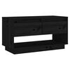 vidaXL Tv-b&auml;nk svart 74x34x40 cm massiv furu