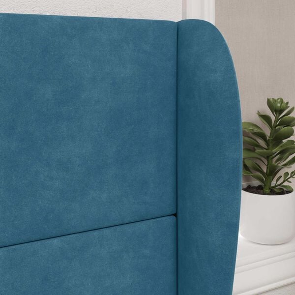 vidaXL S&auml;nggavel &Ouml;ra Bl&aring; 80 x 23 x 6 cm Sammet