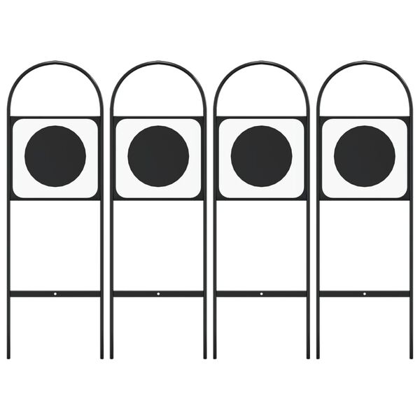 vidaXL Dressyrbokstäver 4 st Stål