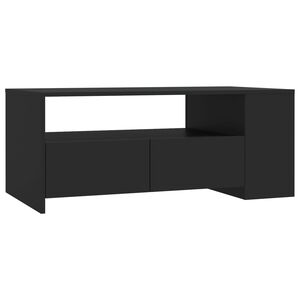vidaXL Soffbord svart 102x55x42 cm konstruerat tr&auml;