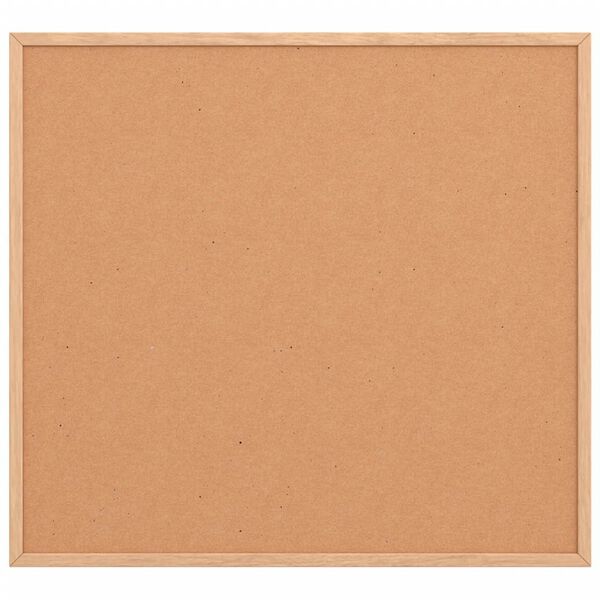 vidaXL Korktavla med massiv fururam 60x55 cm