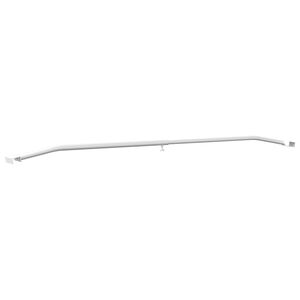 vidaXL Tarpaulinbracket f&ouml;r sl&auml;p Silver 102-155 cm Aluminium