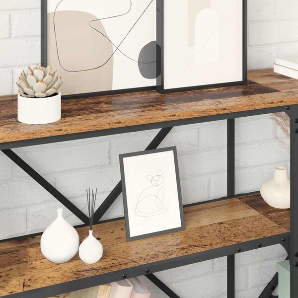 vidaXL Konsolbord Gammalt tr&auml; 180 x 30 x 75 cm Konstruerat tr&auml;