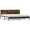 vidaXL S&auml;ngram utan madrass metall r&ouml;kf&auml;rgad ek 193x203 cm