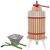 vidaXL Frukt- och vinpress set 2 delar