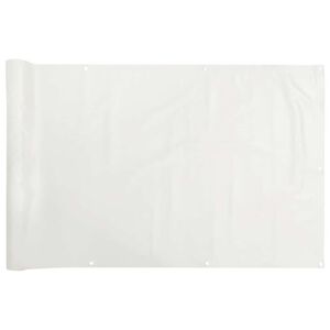 vidaXL Insynsskydd f&ouml;r balkong vit 600x120 cm PVC