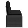 vidaXL Tr&auml;dg&aring;rdsoffa Svart 123 x 62 x 69cm konstrotting