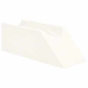 vidaXL Ben Kudde Enf&auml;rgad Vit 68 x 25 x 21,5 cm PU skum