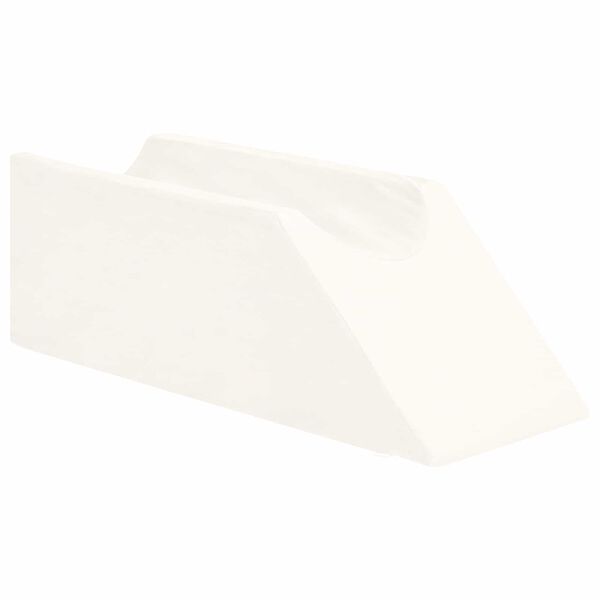 vidaXL Ben Kudde Enf&auml;rgad Vit 68 x 25 x 21,5 cm PU skum