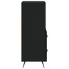 vidaXL Sk&auml;nk svart 34,5x34x90 cm konstruerat tr&auml;