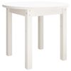 vidaXL Soffbord vit &Oslash; 55x45 cm massiv furu