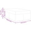 vidaXL S&auml;ngram med madrass Vit 120 x 190 cm tyg