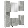 vidaXL Badrumsm&ouml;belset TULUM 5 pcs Betonggr&aring; 60 x 34 x 63 cm