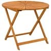 vidaXL Hopf&auml;llbart tr&auml;dg&aring;rdsbord Naturlig &Oslash;90 x 75 cm
