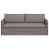 vidaXL Soffa 180cm Taupe Metall