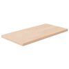 vidaXL Hyllplan 40x20x1,5 cm obehandlad massiv ek