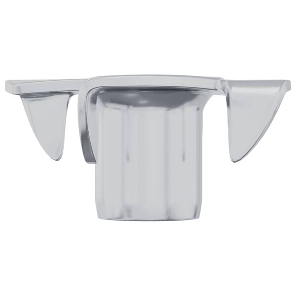 vidaXL Prongad T-mutter 2 pcs Silver M6 mm St&aring;l