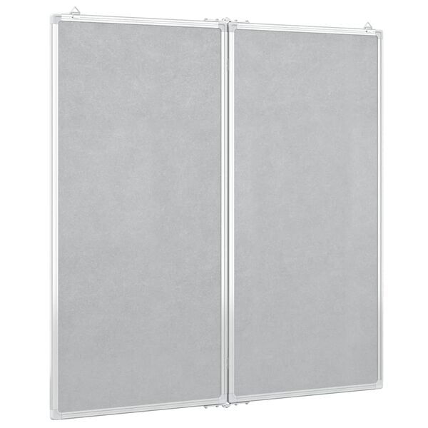 vidaXL Magnetisk whiteboard hopf&auml;llbar 80x80x1,7 cm aluminium