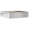 vidaXL Kant f&ouml;r gr&auml;smatta 50 x 50 x 13 cm Rostfritt st&aring;l Silver
