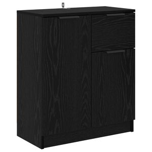 vidaXL Sideboard Svart Ek 60 x 30 x 70 cm Konstruerat tr&auml;