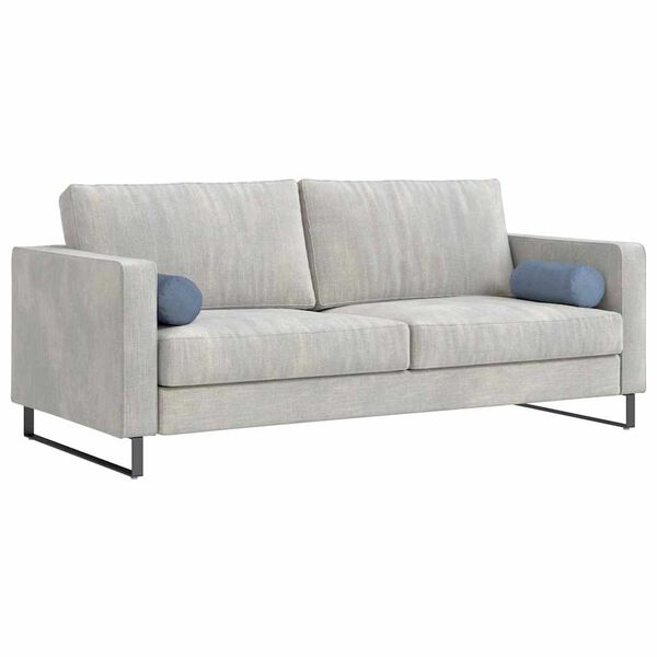 vidaXL Bolsterkuddar 2 pcs Blå Ø 15 x 40 cm Kordread tyg