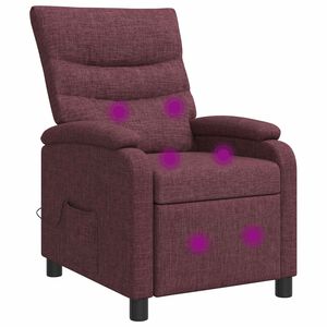 vidaXL Massagef&aring;t&ouml;lj Lila Tyg
