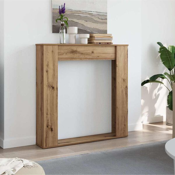 vidaXL Spiselkrans artisan ek 100x20x100 cm konstruerat trä