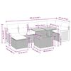 vidaXL Loungegrupp f&ouml;r tr&auml;dg&aring;rden med dynor 5 delar konstrotting gr&aring;