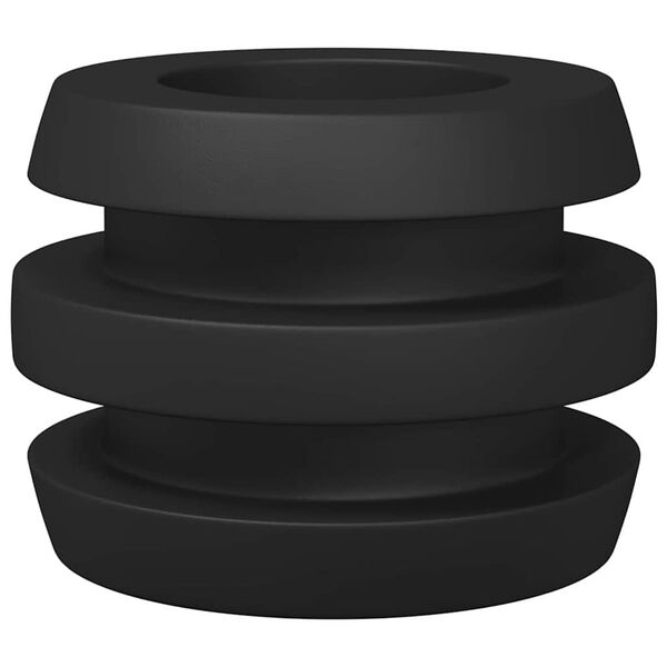 vidaXL Fotbollsbord St&ouml;tf&aring;ngare 3 x 3 x 2 cm St&aring;ng 16 pcs Svart