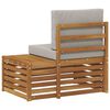 vidaXL Utomhus modulsoffa Naturf&auml;rg 91 x 63 x 73 cm Massivt Akaciatr&auml;