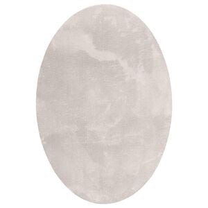 vidaXL Omr&aring;desmattor Oval HUARTE Sand 120 x 170 cm 100% Polyester