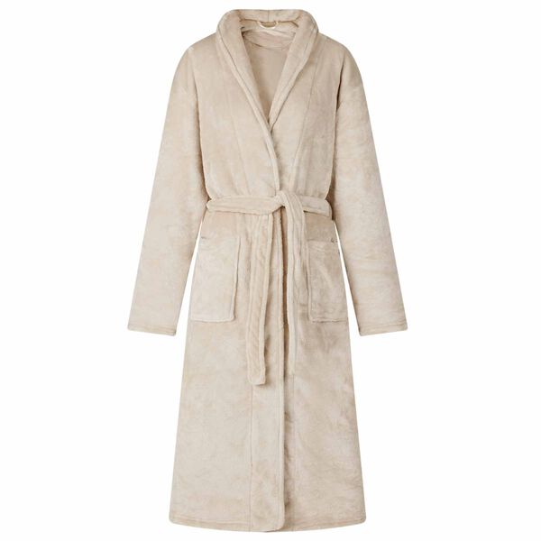 vidaXL Badrock Utan Huva Beige xxxl Flanell