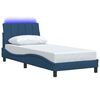 vidaXL Bed Frame without Mattress "Hanko" Blue 90x200cm Fabric