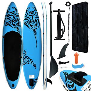 vidaXL SUP-br&auml;da uppbl&aring;sbar 305x76x15 cm bl&aring;