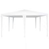 vidaXL Partytält Vit 400 x 400 x 266 cm Polyester och Stål