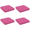 vidaXL 4-delade Sittdynor VUGHT 4 st 100% Polyester Rosa