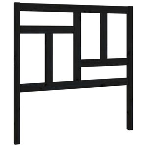 vidaXL S&auml;nggavel svart 95,5x4x100 cm massiv furu