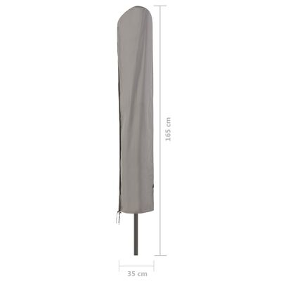Madison Överdrag för stående parasoll 25x165 cm grå
