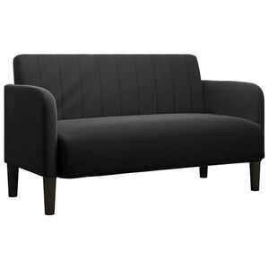 vidaXL Loveseat soffa svart 109 cm sammet